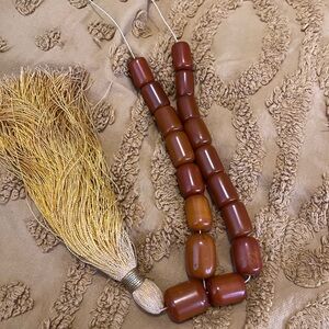 VTG Greece Komboloi Honey Bakelite Worry Beads